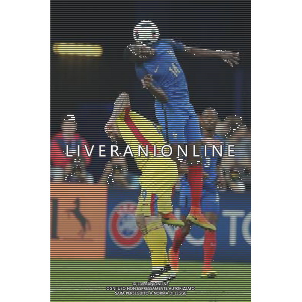 SAINT-DENIS 10.06.2016 MECZ I RUNDA GRUPA A MISTRZOSTW EUROPY 2016: FRANCJA - RUMUNIA --- FIRST ROUND GROUP A UEFA EURO 2016 MATCH: FRANCE - ROMANIA DENIS ALIBEC BLAISE MATUIDI FOT. PIOTR KUCZA/NEWSPIX.PL Newspix.pl/ AGENZIA ALDO LIVERANI SAS - ITALY ONLY EDITORIAL USE ONLY - Francia - Romania UEFA Francia EURO 2016 Final Tournament Group Stage A Parigi - 10.06.2016