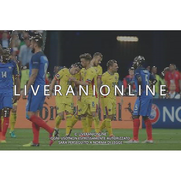 SAINT-DENIS 10.06.2016 MECZ I RUNDA GRUPA A MISTRZOSTW EUROPY 2016: FRANCJA - RUMUNIA --- FIRST ROUND GROUP A UEFA EURO 2016 MATCH: FRANCE - ROMANIA NICOLAE STANCIU MIHAI PINTILII FOT. PIOTR KUCZA/NEWSPIX.PL Newspix.pl/ AGENZIA ALDO LIVERANI SAS - ITALY ONLY EDITORIAL USE ONLY - Francia - Romania UEFA Francia EURO 2016 Final Tournament Group Stage A Parigi - 10.06.2016