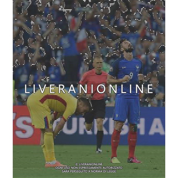 UEFA Francia EURO 2016 Final Tournament Group Stage A Parigi - 10.06.2016 Francia-Romania Nella Foto:giroud esulta a fine partita /Ph.Vitez-Ag. Aldo Liverani