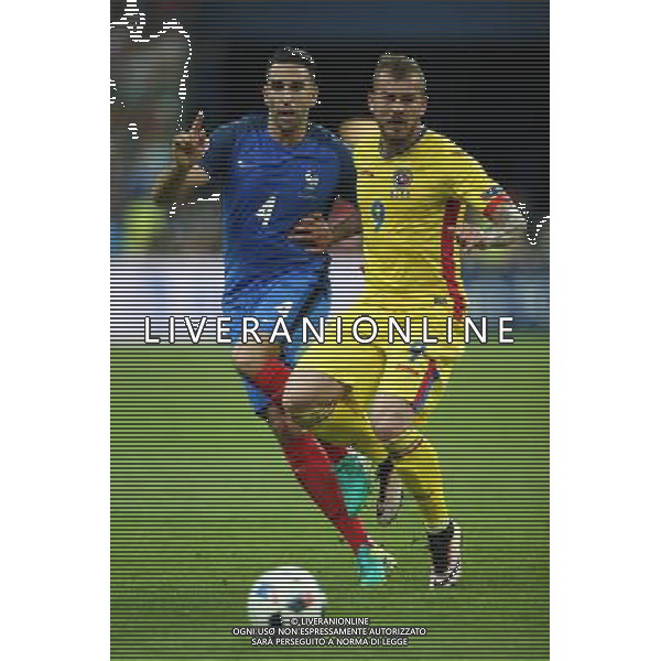 PARYZ 10.06.2016 MECZ I RUNDA GRUPA A MISTRZOSTW EUROPY 2016: FRANCJA - RUMUNIA --- FIRST ROUND GROUP A UEFA EURO 2016 MATCH IN PARIS: FRANCE - ROMANIA ADIL RAMI DENIS ALIBEC FOT. PIOTR KUCZA/NEWSPIX.PL Newspix.pl/ AGENZIA ALDO LIVERANI SAS - ITALY ONLY EDITORIAL USE ONLY - Francia - Romania UEFA Francia EURO 2016 Final Tournament Group Stage A Parigi - 10.06.2016