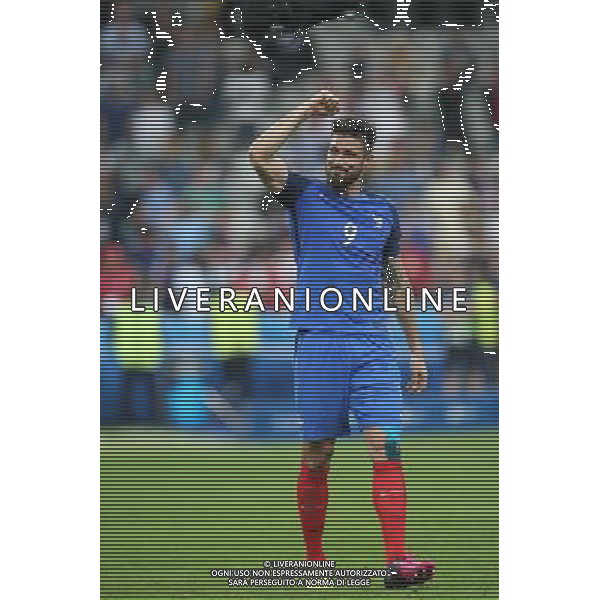 PARYZ 10.06.2016 MECZ I RUNDA GRUPA A MISTRZOSTW EUROPY 2016: FRANCJA - RUMUNIA --- FIRST ROUND GROUP A UEFA EURO 2016 MATCH IN PARIS: FRANCE - ROMANIA OLIVER GIROUD - ESULTANZA FINE GARA FOT. PIOTR KUCZA/NEWSPIX.PL Newspix.pl/ AGENZIA ALDO LIVERANI SAS - ITALY ONLY EDITORIAL USE ONLY - Francia - Romania UEFA Francia EURO 2016 Final Tournament Group Stage A Parigi - 10.06.2016