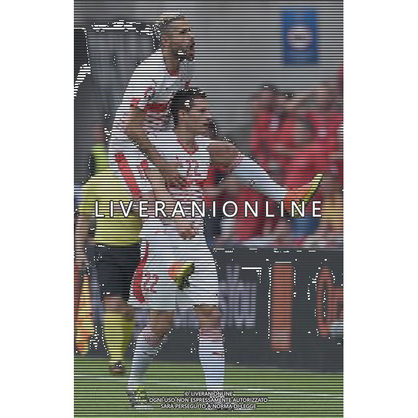 UEFA Francia EURO 2016 Final Tournament Group Stage A Lens - 11.06.2016 Albania-Svizzera Nella Foto:schar esulta con behrami /Ph.Vitez-Ag. Aldo Liverani