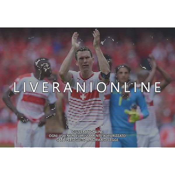 UEFA Francia EURO 2016 Final Tournament Group Stage A Lens - 11.06.2016 Albania-Svizzera Nella Foto:esultanza lichtsteiner /Ph.Vitez-Ag. Aldo Liverani