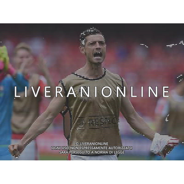 UEFA Francia EURO 2016 Final Tournament Group Stage A Lens - 11.06.2016 Albania-Svizzera Nella Foto:esultanza dzemaili /Ph.Vitez-Ag. Aldo Liverani