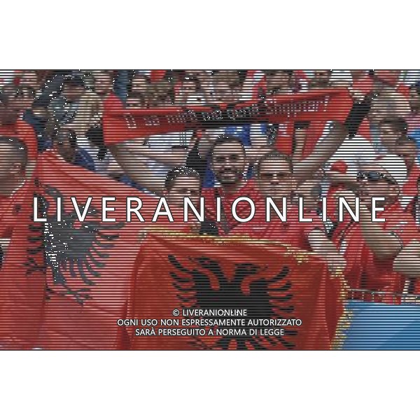 UEFA Francia EURO 2016 Final Tournament Group Stage A Lens - 11.06.2016 Albania-Svizzera Nella Foto:tifosi albania /Ph.Vitez-Ag. Aldo Liverani