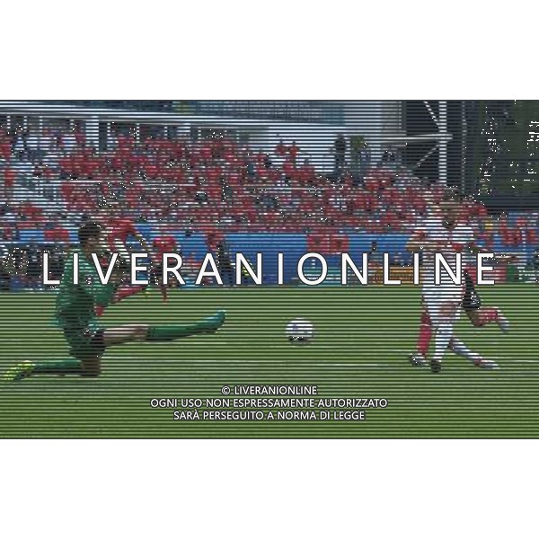 UEFA Francia EURO 2016 Final Tournament Group Stage A Lens - 11.06.2016 Albania-Svizzera Nella Foto:occasione seferovic parata da berisha /Ph.Vitez-Ag. Aldo Liverani