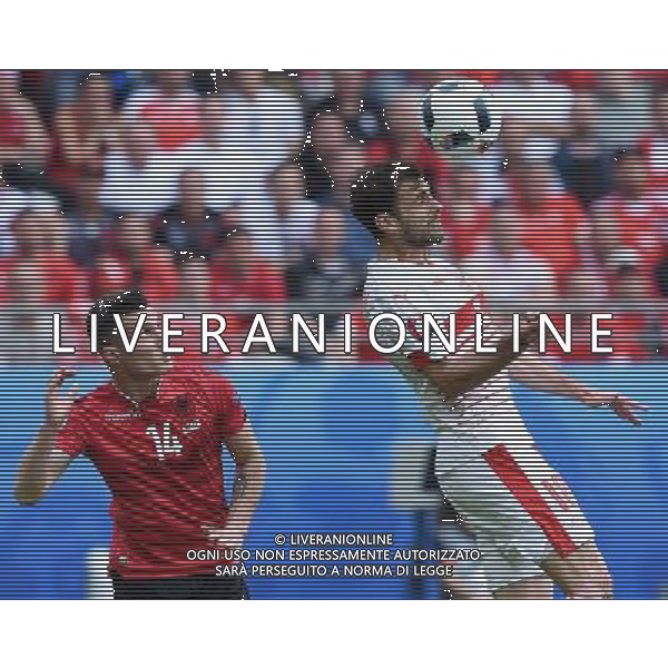 UEFA Francia EURO 2016 Final Tournament Group Stage A Lens - 11.06.2016 Albania-Svizzera Nella Foto:mehmedi-xhaka taulant /Ph.Vitez-Ag. Aldo Liverani