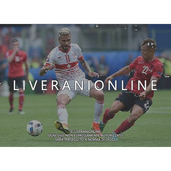 UEFA Francia EURO 2016 Final Tournament Group Stage A Lens - 11.06.2016 Albania-Svizzera Nella Foto:behrami-abrashi /Ph.Vitez-Ag. Aldo Liverani