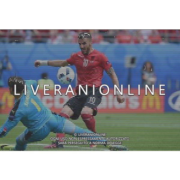 UEFA Francia EURO 2016 Final Tournament Group Stage A Lens - 11.06.2016 Albania-Svizzera Nella Foto:seconda occasione sadiku parata da sommer /Ph.Vitez-Ag. Aldo Liverani