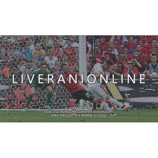 UEFA Francia EURO 2016 Final Tournament Group Stage A Lens - 11.06.2016 Albania-Svizzera Nella Foto:dzemaili colpisce il palo /Ph.Vitez-Ag. Aldo Liverani