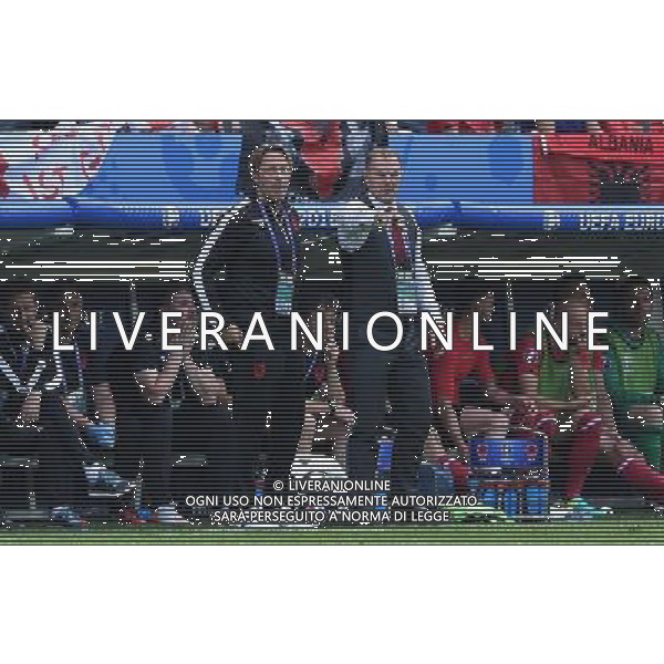 UEFA Francia EURO 2016 Final Tournament Group Stage A Lens - 11.06.2016 Albania-Svizzera Nella Foto:de biasi tramezzani /Ph.Vitez-Ag. Aldo Liverani