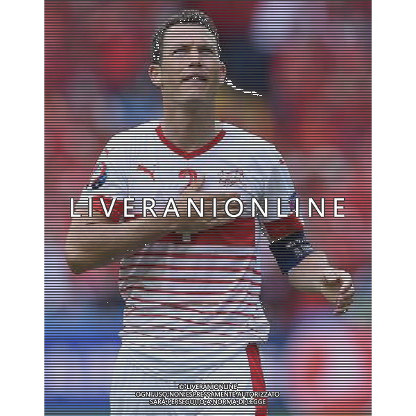 UEFA Francia EURO 2016 Final Tournament Group Stage A Lens - 11.06.2016 Albania-Svizzera Nella Foto:esultanza lichtsteiner /Ph.Vitez-Ag. Aldo Liverani