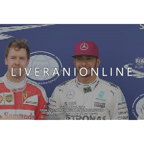 Sebastian Vettel (GER), Scuderia Ferrari and Lewis Hamilton (GBR), Mercedes AMG F1 Team 11.06.2016. Formula 1 World Championship, Rd 7, Canadian Grand Prix, Montreal, Canada, Qualifying Day. AG ALDO LIVERANI SAS ONLY ITALY