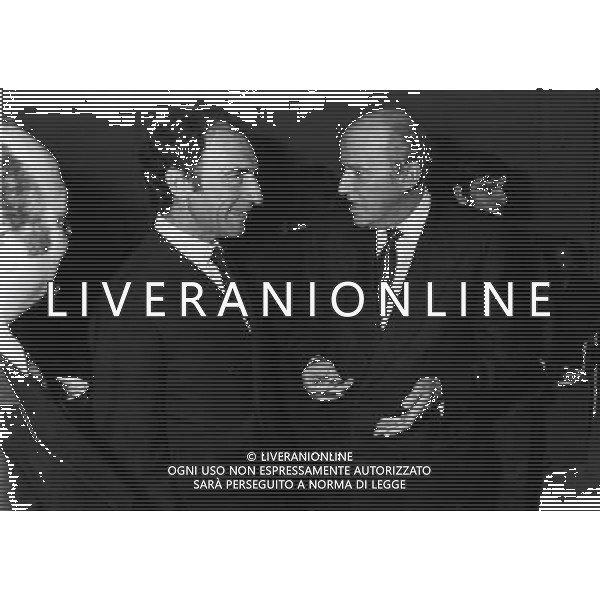 RETROSPETTIVA PIERO OTTONE GIORNALISTA NELLA FOTO PIERO OTTONE E LEOPOLDO PIRELLI AG ALDO LIVERANI SAS
