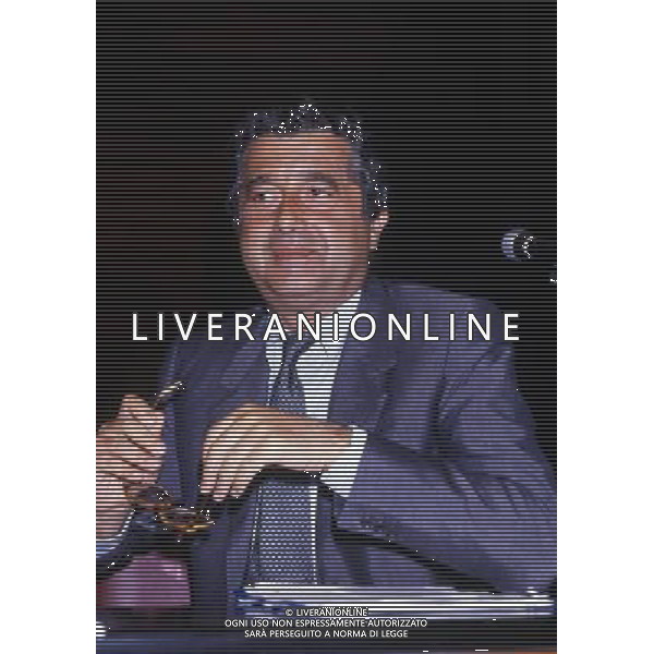 RETROSPETTIVA CARLO DE BENEDETTI IMPRENDITORE INDUSTRIALE NELLA FOTO CARLO DE BENEDETTI AG ALDO LIVERANI SAS