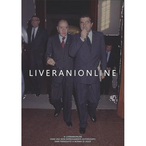 RETROSPETTIVA CARLO DE BENEDETTI IMPRENDITORE INDUSTRIALE NELLA FOTO CARLO DE BENEDETTI CON BRUNO VISENTINI AG ALDO LIVERANI SAS