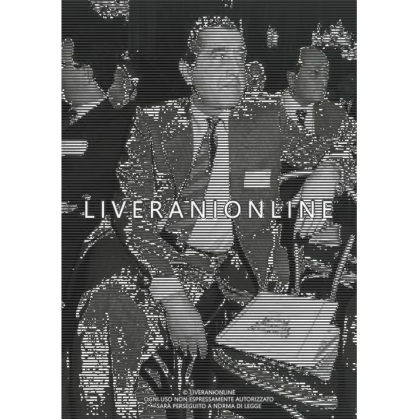 RETROSPETTIVA CARLO DE BENEDETTI IMPRENDITORE INDUSTRIALE NELLA FOTO CARLO DE BENEDETTI AG ALDO LIVERANI SAS