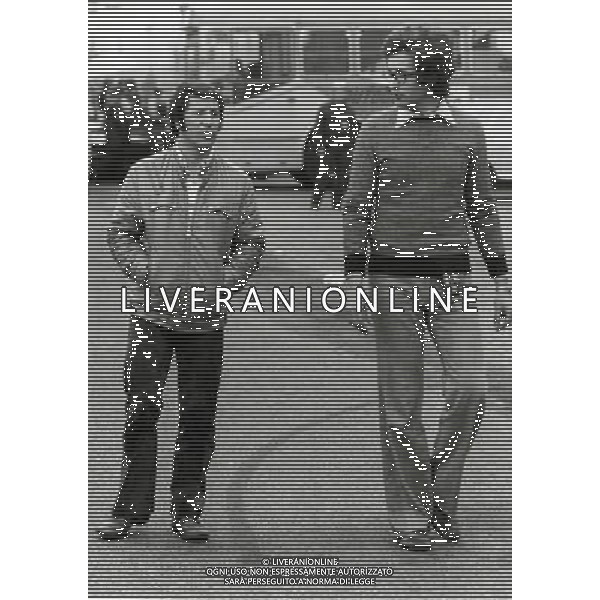 RETROSPETTIVA MARIO ANDRETTI PILOTA NELLA FOTO MARIO ANDRETTI CON ANDREA DE ADAMICH AG ALDO LIVERANI SAS