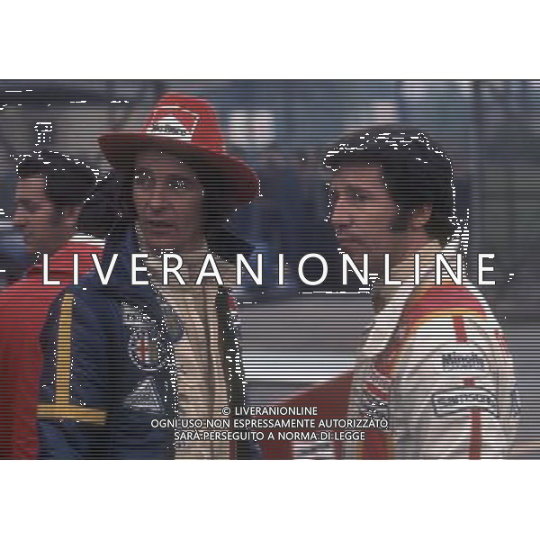 RETROSPETTIVA MARIO ANDRETTI PILOTA NELLA FOTO MARIO ANDRETTI CON ARTURO MERZARIO AG ALDO LIVERANI SAS