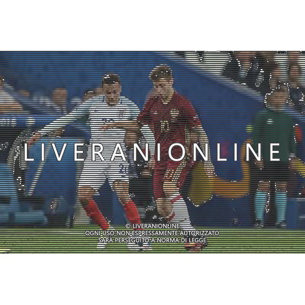 MARSYLIA 2016.06.11 MISTRZOSTWA EUROPY EURO 2016 FRANCJA PILKA NOZNA ANGLIA - ROSJA MECZ NZ DELE ALLI ANGLIA FEDOR SMOLOV ROSJA FOT MICHAL STAWOWIAK / FOKUSMEDIA.COM.PL / NEWSPIX.PL --- Newspix.pl AG ALDO LIVERANI SAS ONLY ITALY EURO 2016 INGHILTERRA RUSSIA
