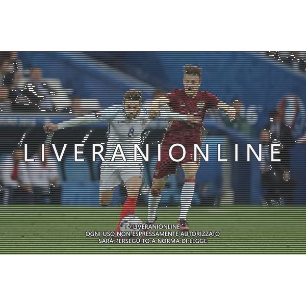 MARSYLIA 2016.06.11 MISTRZOSTWA EUROPY EURO 2016 FRANCJA PILKA NOZNA ANGLIA - ROSJA MECZ NZ ADAM LALLANA ANGLIA ALEKSANDR GOLOVIN ROSJA FOT MICHAL STAWOWIAK / FOKUSMEDIA.COM.PL / NEWSPIX.PL --- Newspix.pl AG ALDO LIVERANI SAS ONLY ITALY EURO 2016 INGHILTERRA RUSSIA