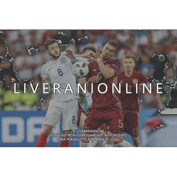 MARSYLIA 2016.06.11 MISTRZOSTWA EUROPY EURO 2016 FRANCJA PILKA NOZNA ANGLIA - ROSJA MECZ NZ ADAM LALLANA ANGLIA ROMAN NEUSTADTER ROSJA ALEKSANDR GOLOVIN ROSJA FOT MICHAL STAWOWIAK / FOKUSMEDIA.COM.PL / NEWSPIX.PL --- Newspix.pl AG ALDO LIVERANI SAS ONLY ITALY EURO 2016 INGHILTERRA RUSSIA