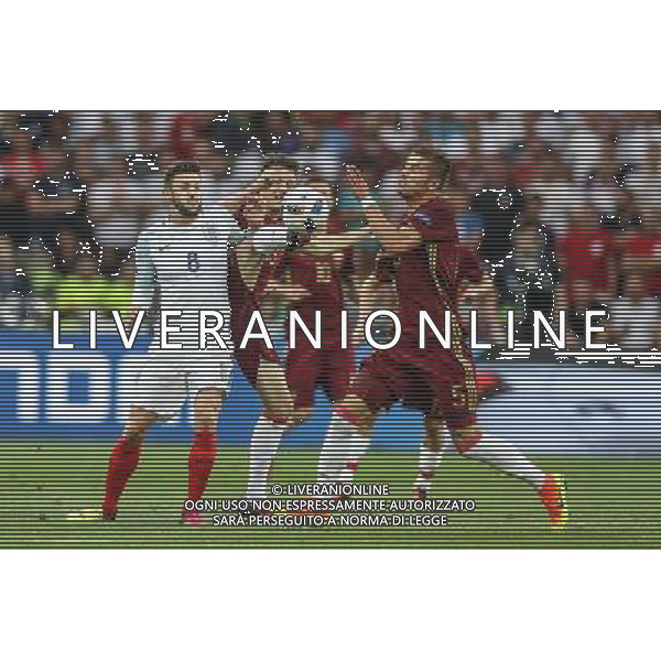 MARSYLIA 2016.06.11 MISTRZOSTWA EUROPY EURO 2016 FRANCJA PILKA NOZNA ANGLIA - ROSJA MECZ NZ ADAM LALLANA ANGLIA ROMAN NEUSTADTER ROSJA ALEKSANDR GOLOVIN ROSJA FOT MICHAL STAWOWIAK / FOKUSMEDIA.COM.PL / NEWSPIX.PL --- Newspix.pl AG ALDO LIVERANI SAS ONLY ITALY EURO 2016 INGHILTERRA RUSSIA