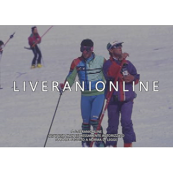 RETROSPETTIVA GUSTAV THOENI SCI NELLA FOTO GUSTAV THOENI CON ALBERTO TOMBA AG ALDO LIVERANI SAS