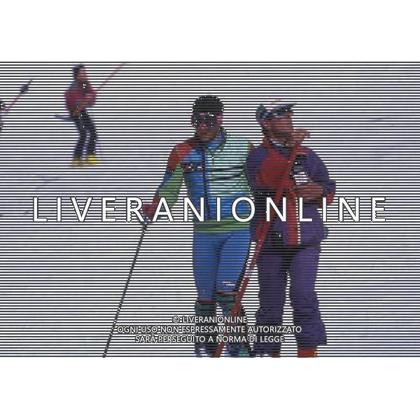 RETROSPETTIVA GUSTAV THOENI SCI NELLA FOTO GUSTAV THOENI CON ALBERTO TOMBA AG ALDO LIVERANI SAS