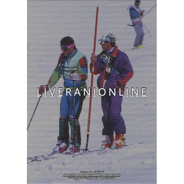 RETROSPETTIVA GUSTAV THOENI SCI NELLA FOTO GUSTAV THOENI CON ALBERTO TOMBA AG ALDO LIVERANI SAS