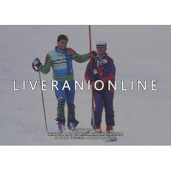 RETROSPETTIVA GUSTAV THOENI SCI NELLA FOTO GUSTAV THOENI CON ALBERTO TOMBA AG ALDO LIVERANI SAS