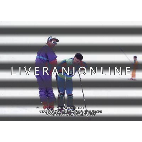 RETROSPETTIVA GUSTAV THOENI SCI NELLA FOTO GUSTAV THOENI CON ALBERTO TOMBA AG ALDO LIVERANI SAS