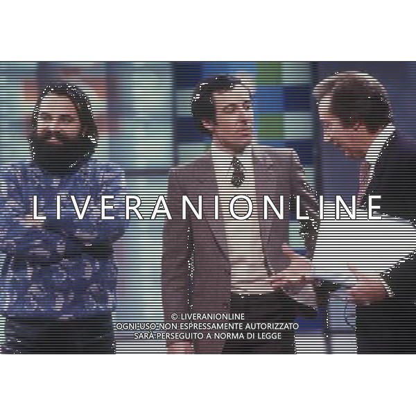 RETROSPETTIVA GUSTAV THOENI SCI NELLA FOTO GUSTAV THOENI CON MIKE BONGIORNO AG ALDO LIVERANI SAS