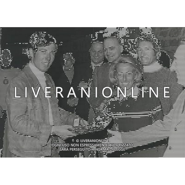 RETROSPETTIVA GUSTAV THOENI SCI NELLA FOTO GUSTAV THOENI CON LA SIGNORA CADEMARTORI AG ALDO LIVERANI SAS