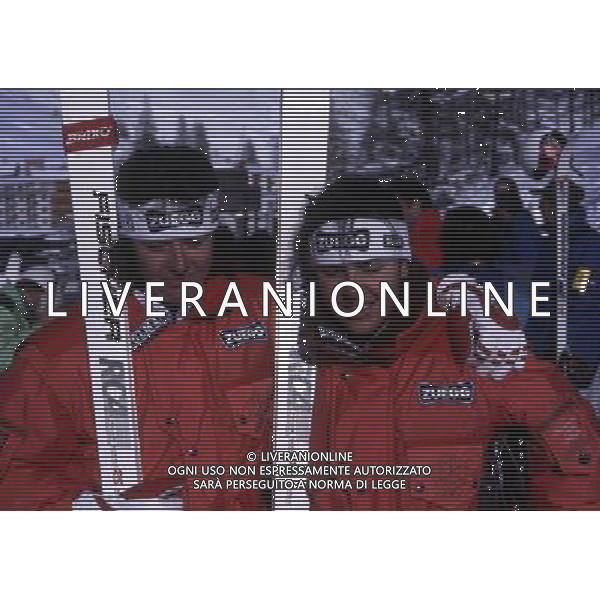 RETROSPETTIVA DEBORAH COMPAGNONI SCI NELLA FOTO DEBORAH COMPAGNONI CON M. MARZOLA AG ALDO LIVERANI SAS