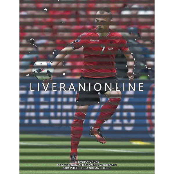 UEFA Francia EURO 2016 Final Tournament Group Stage A Lens - 11.06.2016 Albania-Svizzera Nella Foto:Agolli Ansi /Ph.Vitez-Ag. Aldo Liverani