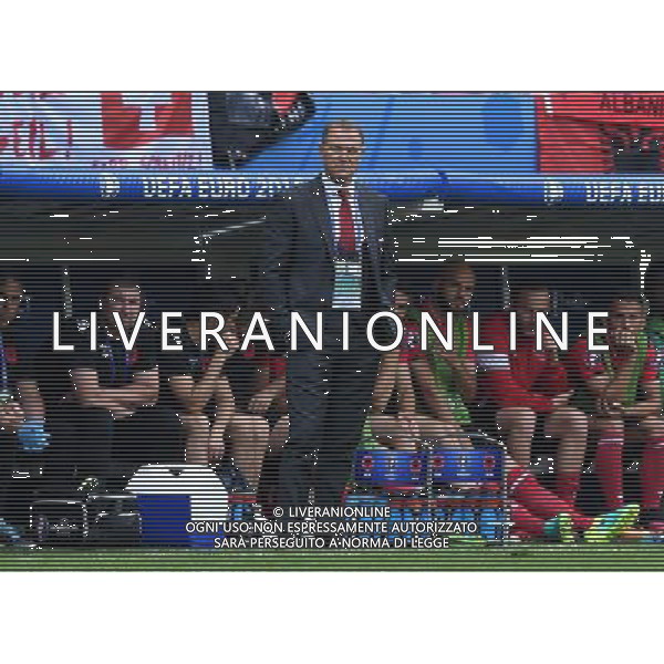 UEFA Francia EURO 2016 Final Tournament Group Stage A Lens - 11.06.2016 Albania-Svizzera Nella Foto:De Biasi Giovanni /Ph.Vitez-Ag. Aldo Liverani