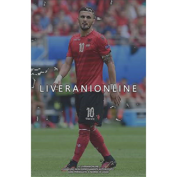 UEFA Francia EURO 2016 Final Tournament Group Stage A Lens - 11.06.2016 Albania-Svizzera Nella Foto:Sadiku Armando /Ph.Vitez-Ag. Aldo Liverani