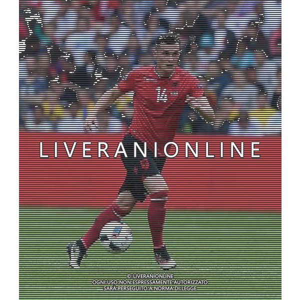 UEFA Francia EURO 2016 Final Tournament Group Stage A Lens - 11.06.2016 Albania-Svizzera Nella Foto:Xhaka Taulant /Ph.Vitez-Ag. Aldo Liverani