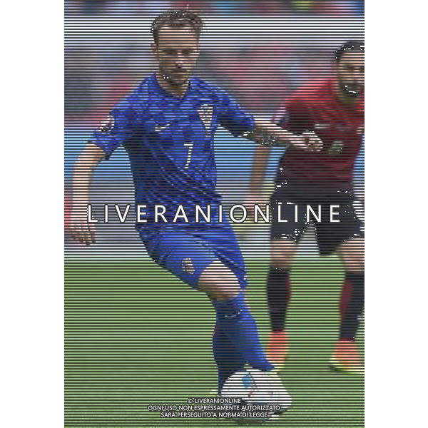 UEFA Francia EURO 2016 Final Tournament Group Stage D Parigi - 12.06.2016 Turchia-Croazia Nella Foto:rakitic /Ph.Vitez-Ag. Aldo Liverani