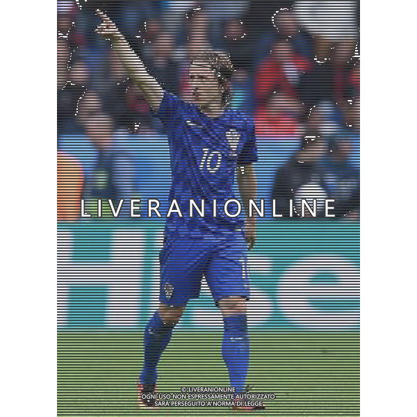 UEFA Francia EURO 2016 Final Tournament Group Stage D Parigi - 12.06.2016 Turchia-Croazia Nella Foto:modric esulta /Ph.Vitez-Ag. Aldo Liverani
