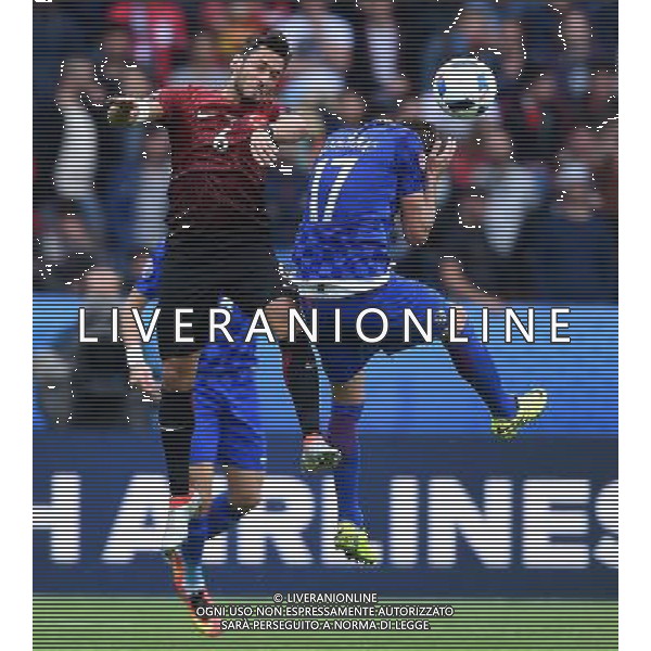 UEFA Francia EURO 2016 Final Tournament Group Stage D Parigi - 12.06.2016 Turchia-Croazia Nella Foto:calhanoglu-mandzukic /Ph.Vitez-Ag. Aldo Liverani
