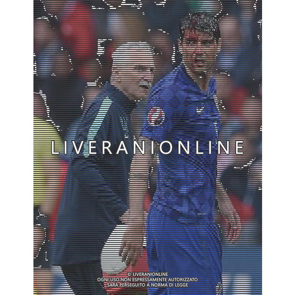 UEFA Francia EURO 2016 Final Tournament Group Stage D Parigi - 12.06.2016 Turchia-Croazia Nella Foto:infortunio a corluka /Ph.Vitez-Ag. Aldo Liverani