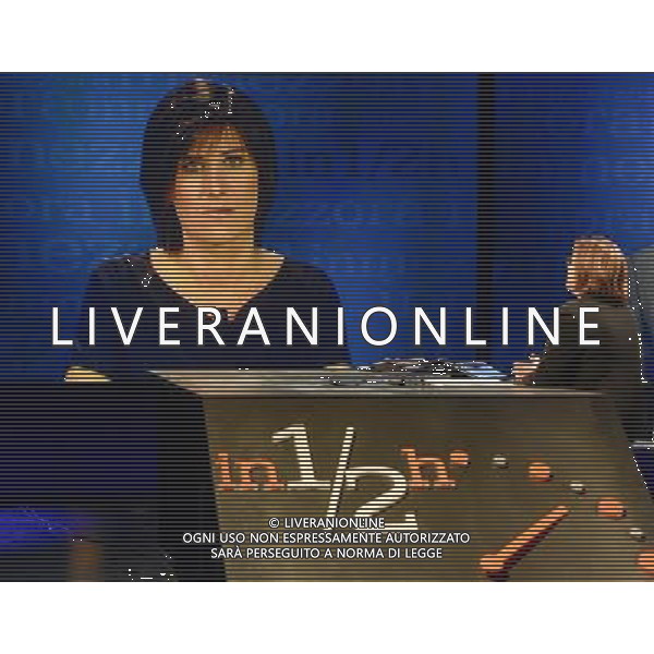 Trrasmissione TV \' In Mezzora \' Roma - 12.06.2016 - Studi Rai Teulada - nella foto: Chiara Appendino in collegamento da Torino / Ph. Corradetti - AGENZIA ALDO LIVERANI SAS