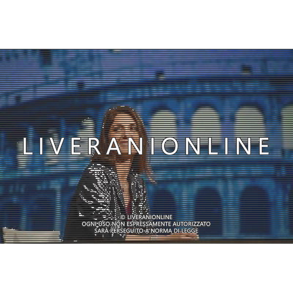 Trrasmissione TV \' In Mezzora \' Roma - 12.06.2016 - Studi Rai Teulada - nella foto: Virginia Raggi / Ph. Corradetti - AGENZIA ALDO LIVERANI SAS