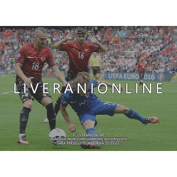 UEFA Francia EURO 2016 Final Tournament Group Stage D Parigi - 12.06.2016 Turchia-Croazia Nella Foto:modric erkin /Ph.Vitez-Ag. Aldo Liverani