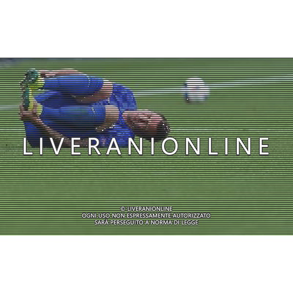 UEFA Francia EURO 2016 Final Tournament Group Stage D Parigi - 12.06.2016 Turchia-Croazia Nella Foto: mario mandzukic a terra infortunato /Ph.Vitez-Ag. Aldo Liverani