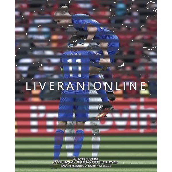 UEFA Francia EURO 2016 Final Tournament Group Stage D Parigi - 12.06.2016 Turchia-Croazia Nella Foto: esultanza di subasic srna e vida che festeggiano la vittoria a fine partita /Ph.Vitez-Ag. Aldo Liverani