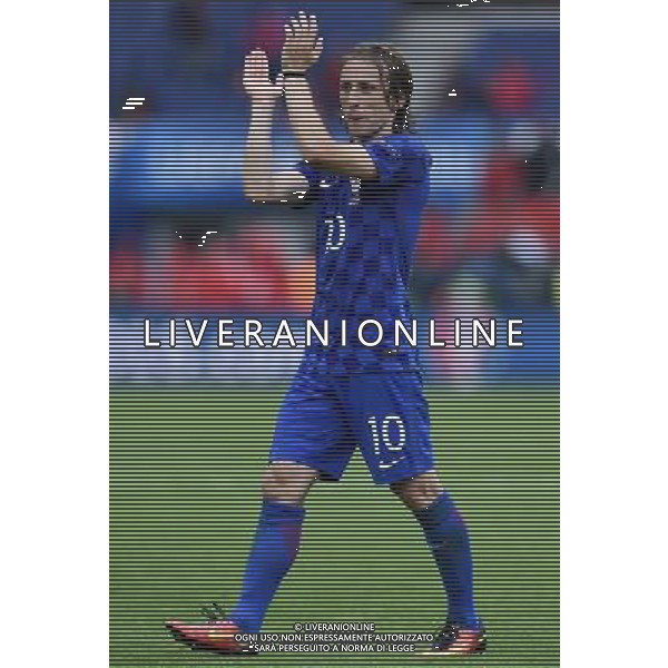 UEFA Francia EURO 2016 Final Tournament Group Stage D Parigi - 12.06.2016 Turchia-Croazia Nella Foto: esultanza di modric festeggia fine partita /Ph.Vitez-Ag. Aldo Liverani