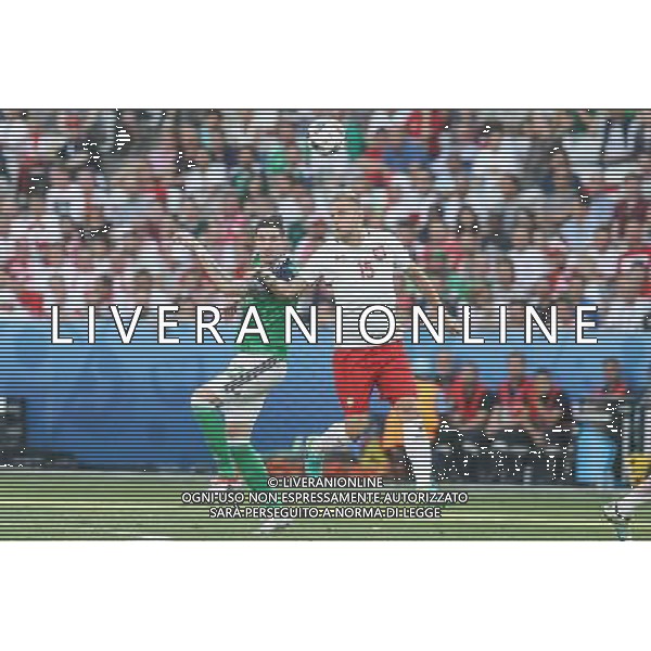 NICEA 2016.06.12 MISTRZOSTWA EUROPY EURO 2016 FRANCJA PILKA NOZNA POLSKA - IRLANDIA POLNOCNA MECZ NZ KAMIL GLIK POLSKA KYLE LAFFERTY IRLANDIA FOT MICHAL STAWOWIAK / FOKUSMEDIA / NEWSPIX.PL --- Newspix.pl / AGENZIA ALDO LIVERANI SAS - ITALY ONLY EDITORIAL USE ONLY / AGENZIA ALDO LIVERANI SAS - ITALY ONLY EDITORIAL USE ONLY - Polonia - Irlanda del Nord UEFA Francia EURO 2016 Final Tournament Group Stage C Nizza - 12.06.2016